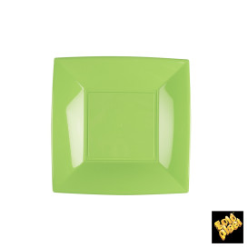 Talerz Plastikowe Płaski Zielony Limonka Nice PP 180mm (25 Sztuk)