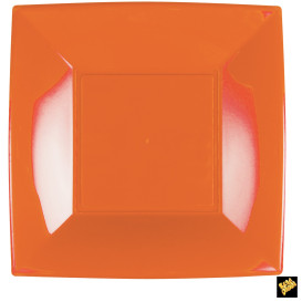 Talerz Plastikowe Płaski Orange Nice PP 290mm (12 Sztuk)