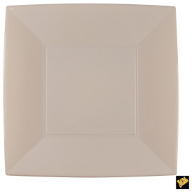 Talerz Plastikowe Płaski Beżowy Nice PP 290mm (144 Sztuk)