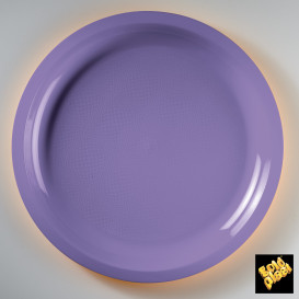 Talerz Plastikowe Liliowa Round PP Ø290mm (25 Sztuk)