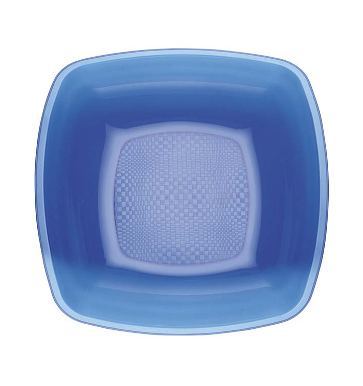 Talerz Plastikowe Głębokie Niebieski Przezroczyste Square PS 180mm (25 Sztuk) Talerz Plastikowe Głębokie Niebieski Przezroczyste Square PS 180mm (25 Sztuk)