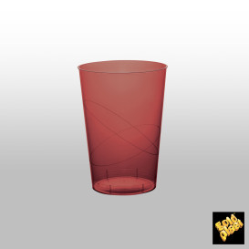 Kubki Plastikowe Księżyc Bordeaux Przezroczyste PS 230ml (700 Sztuk)