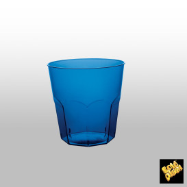Kubki Plastikowe Niebieski Przezroczyste PS Ø73mm 220ml (50 Sztuk)