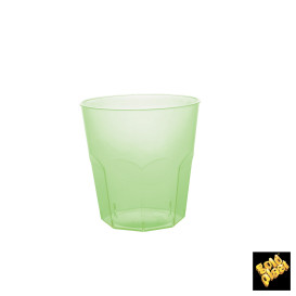 Kubki Plastikowe Zielony Limonka Przezroczyste PS Ø73mm 220ml (1000 Sztuk)