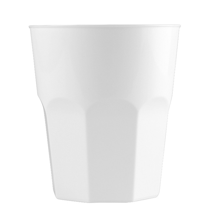 Kubki Plastikowe na Koktajl Białe PP Ø84mm 270ml (20 Sztuk) Kubki Plastikowe na Koktajl Białe PP Ø84mm 270ml (20 Sztuk)