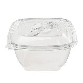 Miski Plastikowe Kwadratowi PET 375ml 125x125x50mm (500 Sztuk)