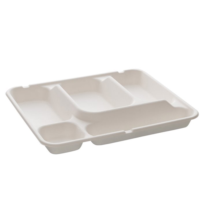 Tacki Trzciny Cukrowej 5C 300x240x40mm (50 Sztuk) Tacki Trzciny Cukrowej 5C 300x240x40mm (50 Sztuk)