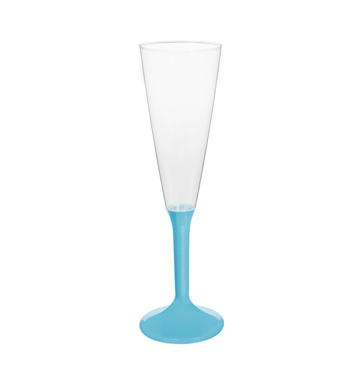 Kieliszki Plastikowe do Wina Musującego na Podstawie Turkusowe 160ml 2P (200 Sztuk) Kieliszki Plastikowe do Wina Musującego na Podstawie Turkusowe 160ml 2P (200 Sztuk)