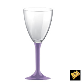 Kieliszki Plastikowe Wino na Podstawie Liliowa 180ml 2P (200 Sztuk)