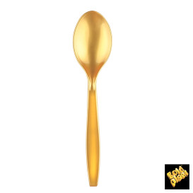 Łyżka Plastikowe PS Premium Złote 190mm (50 Sztuk)