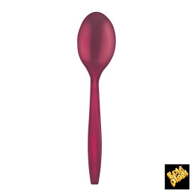 Łyżka Plastikowe PS Premium Bordeaux 190mm (50 Sztuk)