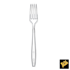 Widelczyki Plastikowe Premium PS Przezroczyste 190mm (50 Sztuk)