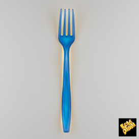 Widelczyki Plastikowe PS Premium Niebieski 190mm (50 Sztuk)