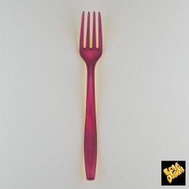 Widelczyki Plastikowe PS Premium Bordeaux 190mm (50 Sztuk)