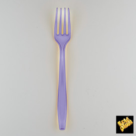 Widelczyki Plastikowe PS Premium Liliowa 190mm (50 Sztuk)