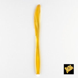 Nóż Plastikowi PS Premium Złote 190mm (50 Sztuk)