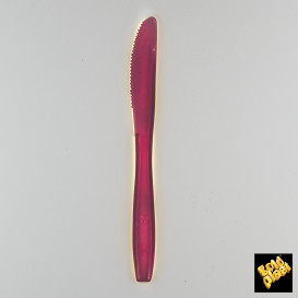 Nóż Plastikowi PS Premium Bordeaux 190mm (50 Sztuk)
