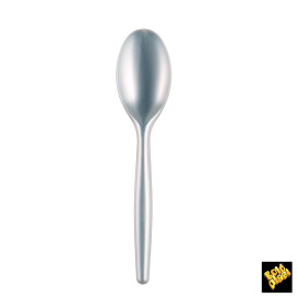 Łyżka Plastikowe Easy PS Białe Perełka 185 mm (500 Sztuk)