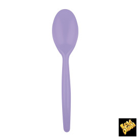 Łyżka Plastikowe Easy PS Liliowa 185 mm (20 Sztuk)