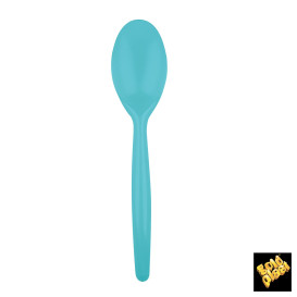 Łyżka Plastikowe Easy PS Turkusowe 185 mm (500 Sztuk)