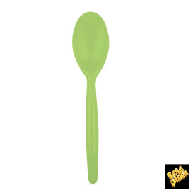 Łyżka Plastikowe Easy PS Zielony Limonka 185 mm (20 Sztuk)