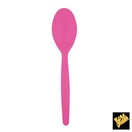 Łyżka Plastikowe Easy PS Fuchsia 185 mm (20 Sztuk)