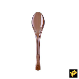 Łyżka Plastikowe Fly Brązowe Przezroczyste 145mm (50 Sztuk)