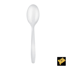 Łyżka Plastikowe Easy PP Białe 175mm (100 Sztuk)