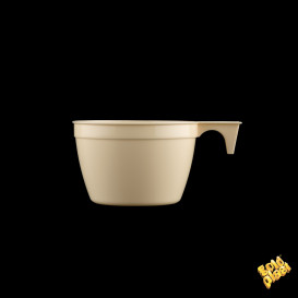 Filiżanki Plastikowe PP Cup Beżowy 90ml (50 Sztuk)