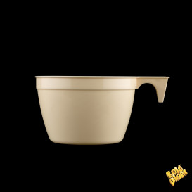 Filiżanki Plastikowe PP Cup Beżowy 190ml (1000 Sztuk)