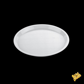 Tacki Plastikowe Tray Białe Ø32cm (5 Sztuk)