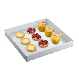 Tacki Plastikowe Tray Białe 30x30cm (9 Sztuk)