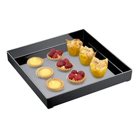 Tacki Plastikowe Tray Czarni 30x30cm (9 Sztuk)