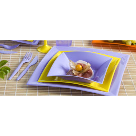 Tacki Plastikowe Liliowa Nice PP 280x190mm (12 Sztuk)