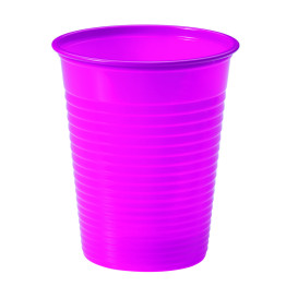 Kubki Plastikowe PS Fuchsia 200ml Ø7cm (50 Sztuk)
