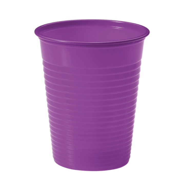 Kubki Plastikowe PS Fioletowa 200ml Ø7cm (1500 Sztuk) Kubki Plastikowe PS Fioletowa 200ml Ø7cm (1500 Sztuk)