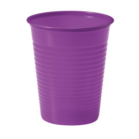 Kubki Plastikowe PS Fioletowa 200ml Ø7cm (50 Sztuk)