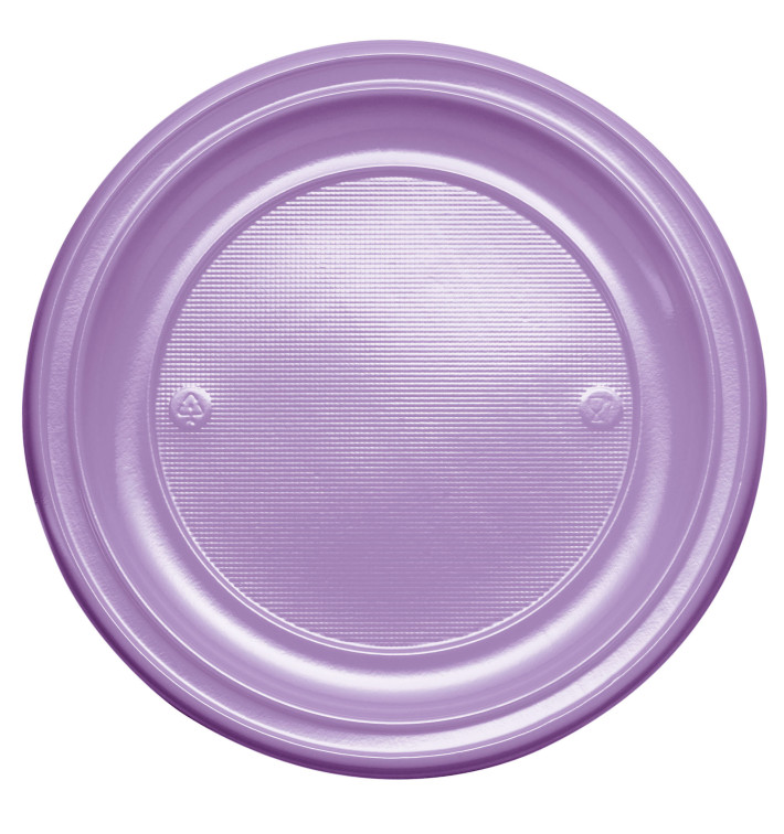 Talerz Plastikowe PS Płaski Liliowa Ø220 mm (30 Sztuk) Talerz Plastikowe PS Płaski Liliowa Ø220 mm (30 Sztuk)