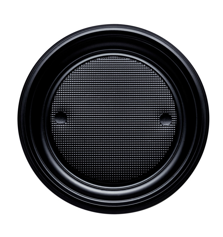 Talerz Plastikowe PS Płaski Czarni Ø170mm (1100 Sztuk) Talerz Plastikowe PS Płaski Czarni Ø170mm (1100 Sztuk)
