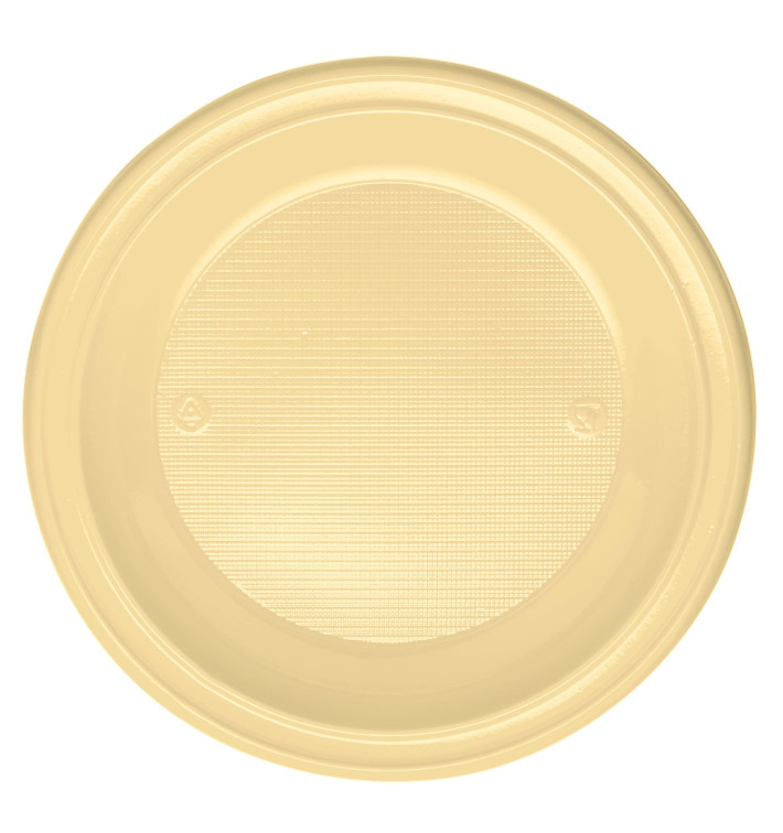 Talerz Plastikowe PS Głębokie Kremowy Ø220 mm (30 Sztuk) Talerz Plastikowe PS Głębokie Kremowy Ø220 mm (30 Sztuk)