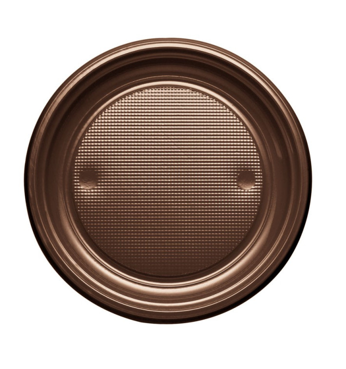 Talerz Plastikowe PS Płaski Czekolada Ø170mm (50 Sztuk) Talerz Plastikowe PS Płaski Czekolada Ø170mm (50 Sztuk)