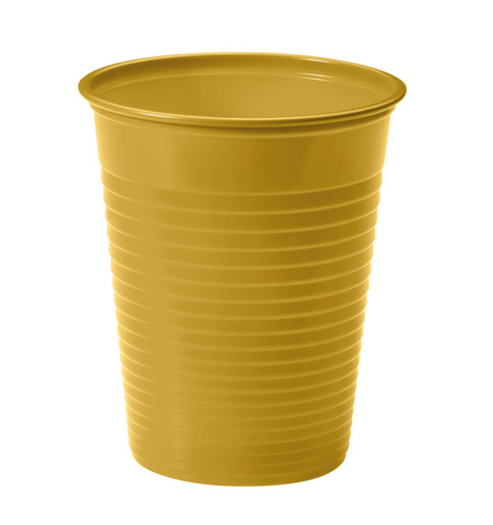 Kubki Plastikowe PS Złote 200ml Ø7cm(50 Sztuk) Kubki Plastikowe PS Złote 200ml Ø7cm(50 Sztuk)