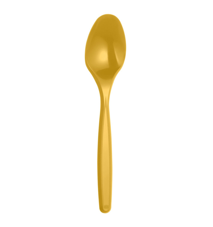 Łyżeczki Plastikowe PS Złote 120mm (40 Sztuk) Łyżeczki Plastikowe PS Złote 120mm (40 Sztuk)