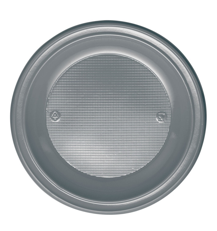 Talerz Plastikowe PS Głębokie Srebro Ø220mm (600 Sztuk) Talerz Plastikowe PS Głębokie Srebro Ø220mm (600 Sztuk)