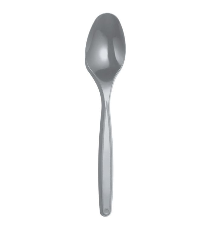 Łyżeczki Plastikowe PS Srebro 120mm (40 Sztuk) Łyżeczki Plastikowe PS Srebro 120mm (40 Sztuk)