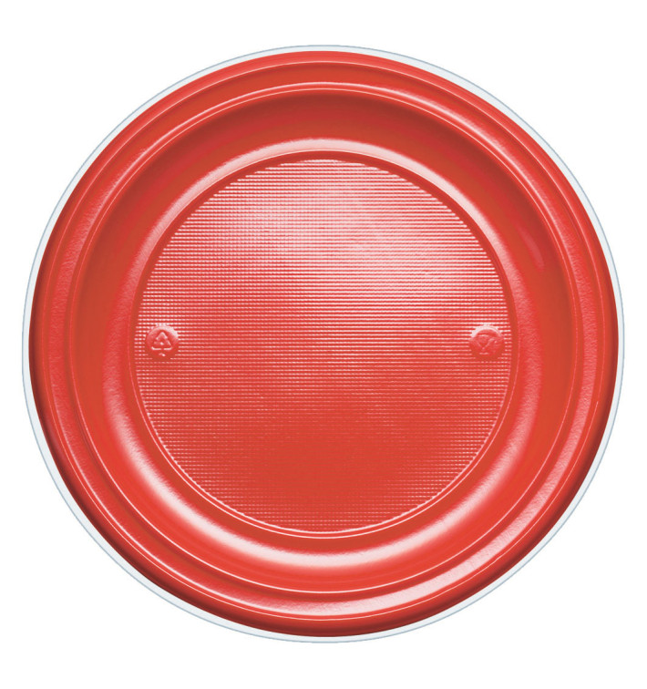 Talerz Plastikowe PS Płaski Czerwerne Ø220mm (780 Sztuk) Talerz Plastikowe PS Płaski Czerwerne Ø220mm (780 Sztuk)