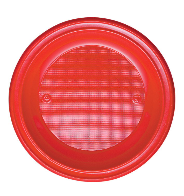 Talerz Plastikowe PS Głębokie Czerwerne Ø220mm (600 Sztuk) Talerz Plastikowe PS Głębokie Czerwerne Ø220mm (600 Sztuk)
