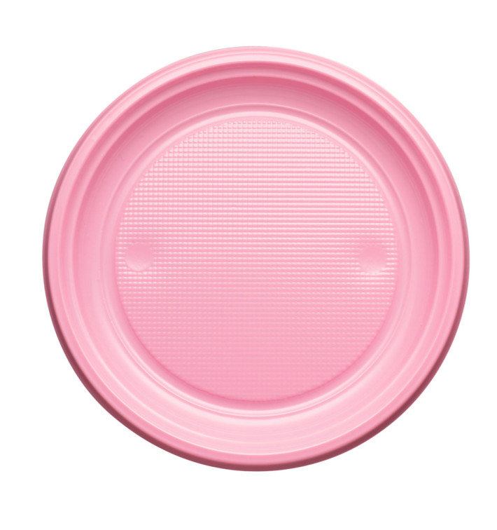 Talerz Plastikowe PS Płaski Różowe Ø170mm (1100 Sztuk) Talerz Plastikowe PS Płaski Różowe Ø170mm (1100 Sztuk)