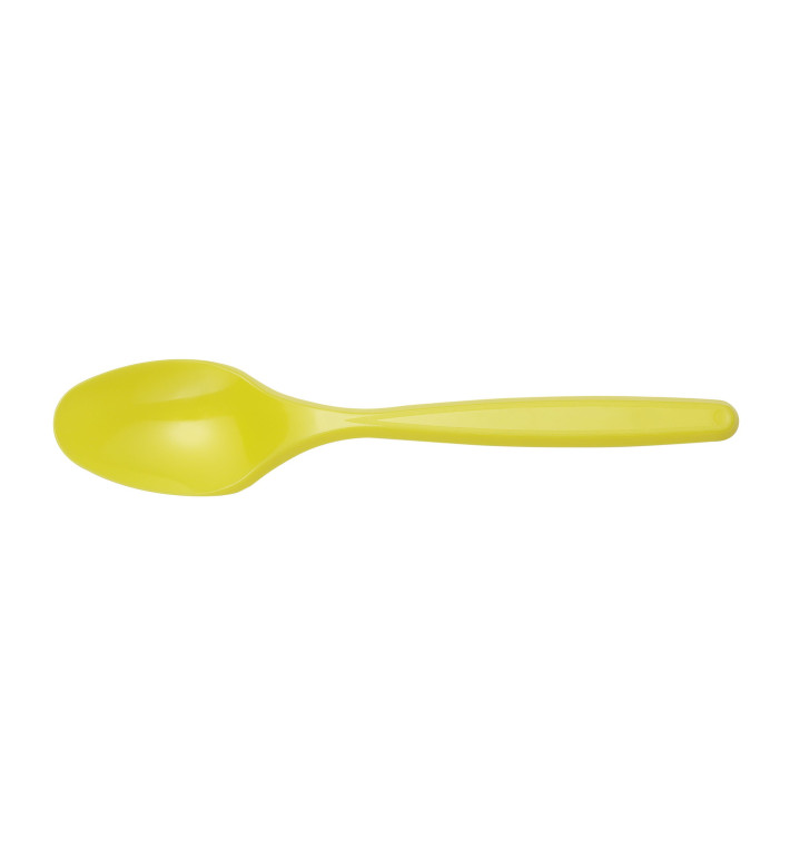 Łyżeczki Plastikowe PS Żółty 120mm (40 Sztuk) Łyżeczki Plastikowe PS Żółty 120mm (40 Sztuk)