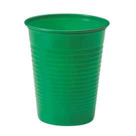 Kubki Plastikowe PS Zielone 200ml Ø7cm (50 Sztuk)